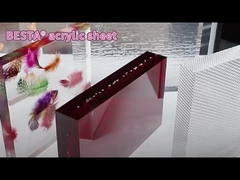 2.8mm-15mm Renkli Akrilik Yapraklar Optik Dükkan Işıklandırılmış Reklam Taşı