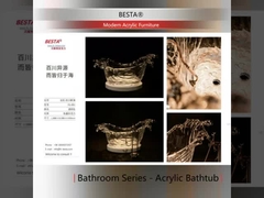 Modern ve Minimalist Bir Görünüm İçin Açık Akrilik Mobilya Akrilik Banyo