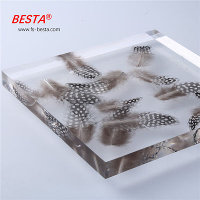 Feather Cast 15mm acrylic sheet High Gloss decorative plexiglass panels for cabinets