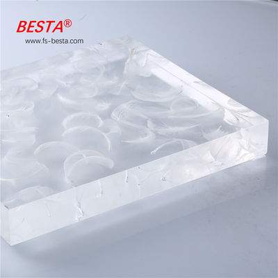 Feather Cast 15mm acrylic sheet High Gloss decorative plexiglass panels for cabinets