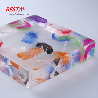 Feather Cast 15mm acrylic sheet High Gloss decorative plexiglass panels for cabinets